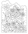 Laminas para colorear dibujos de primavera 10